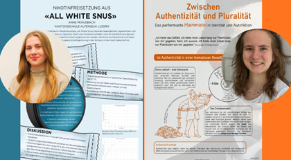 2026, Zwei Maturaarbeiten im Fokus: Anne Mühlebach nahm Snus unter die Lupe und Jana Stettler schrieb über Authentizität