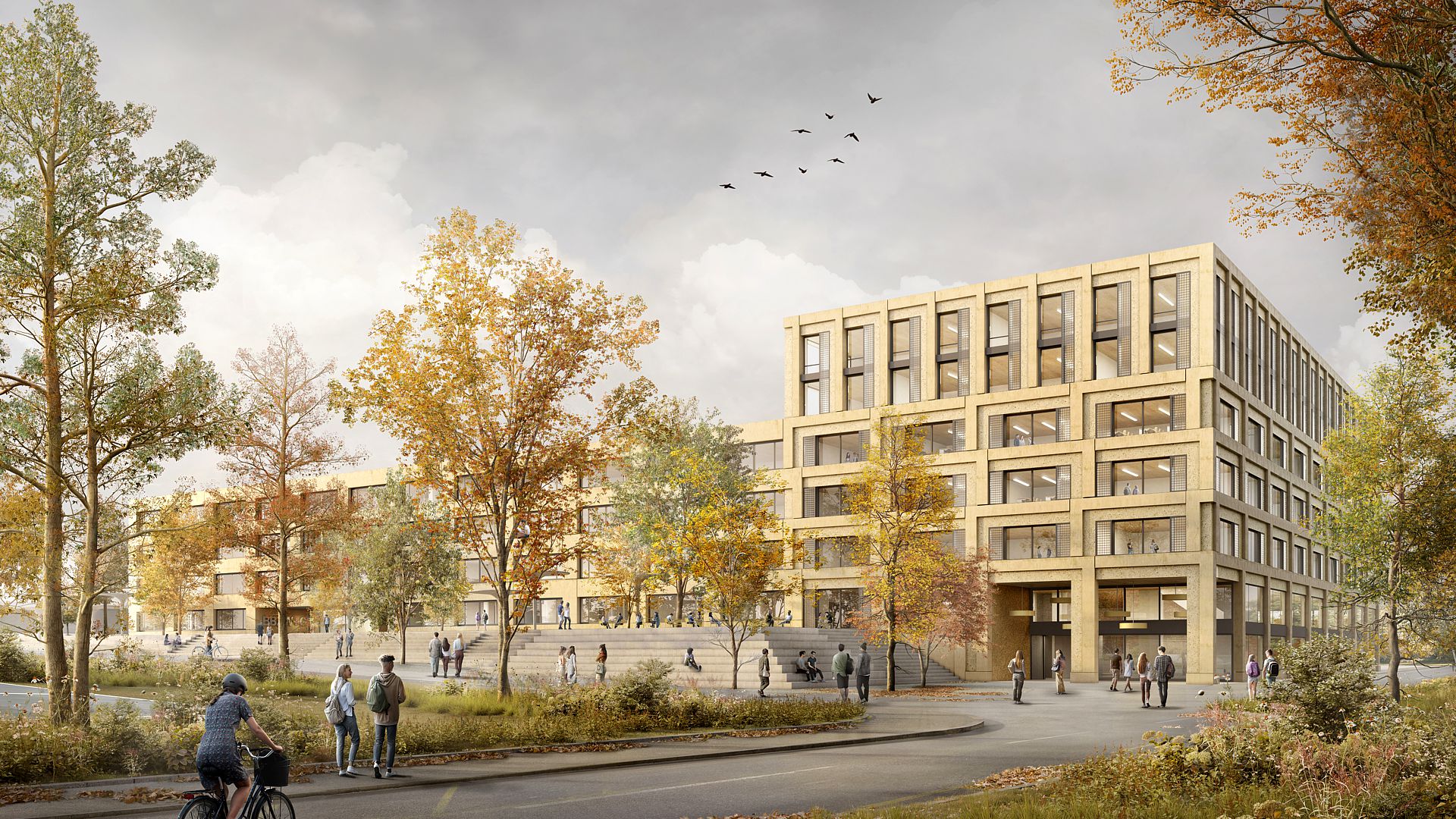 «Insieme», das Siegerprojekt der Architekten Bob Gysin Partner für das BBZG und BBZW in Sursee